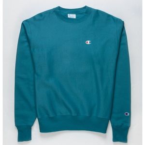 Champion Crewneck Small teal ocean casual relaxed fit